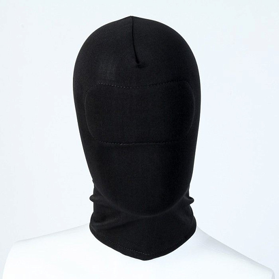 Черная сплошная маска-шлем - нейлон