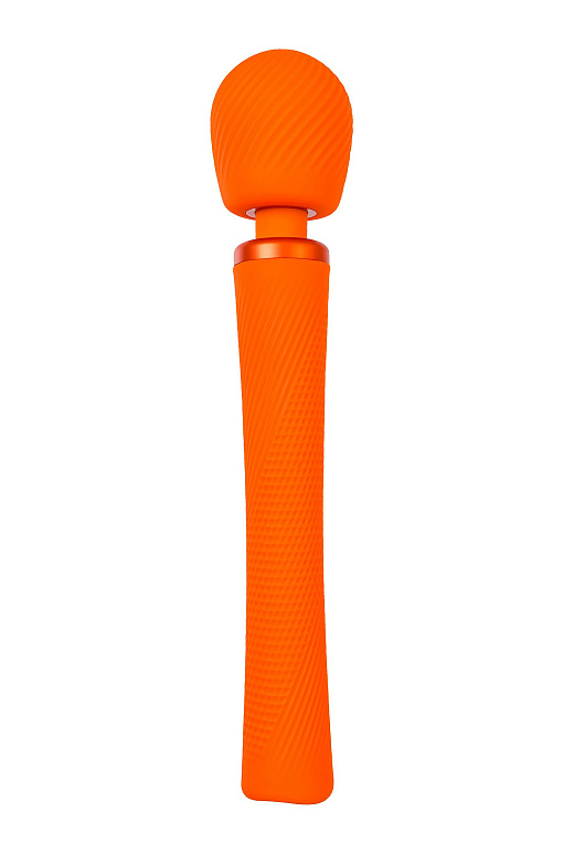 Оранжевый вибромассажер Vim Vibrating Wand - 31,3 см. - фото 9