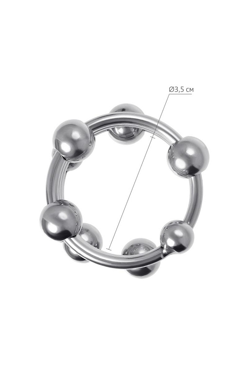 Среднее металлическое кольцо под головку пениса - фото 6