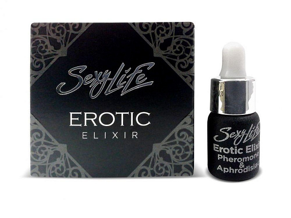 Эфирное масло-афродизиак с феромонами Sexy Life Erotic Elixir унисекс - 5 мл.