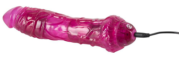 Розовый вибромассажер Rechargeable Big Vibe - 25,5 см. от Intimcat