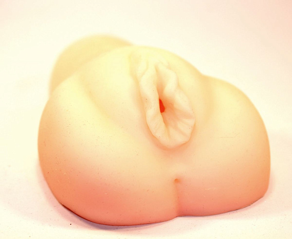 Телесный мастурбатор-вагина из эластичного материала - термопластичная резина (TPR)