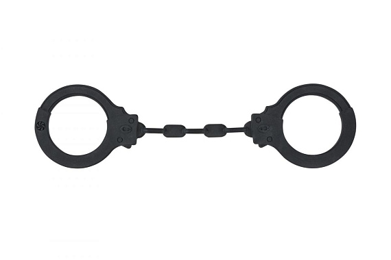 Черные силиконовые наручники Suppression - силикон