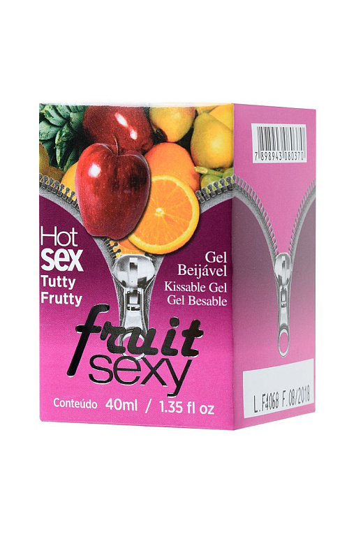 Массажное масло FRUIT SEXY Tutti-frutti с фруктовым ароматом и разогревающим эффектом - 40 мл. - 