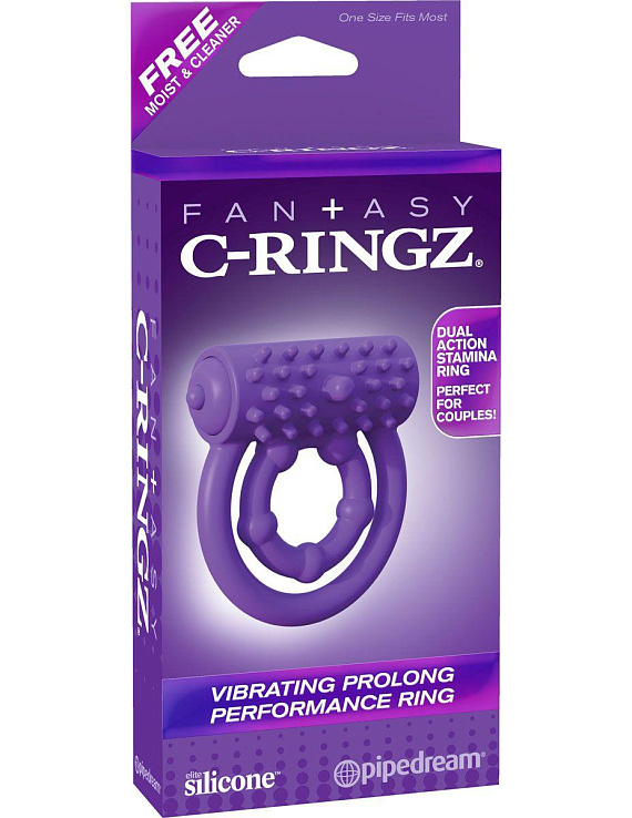 Эрекционное кольцо на пенис и мошонку Vibrating Prolong Performance Ring от Intimcat
