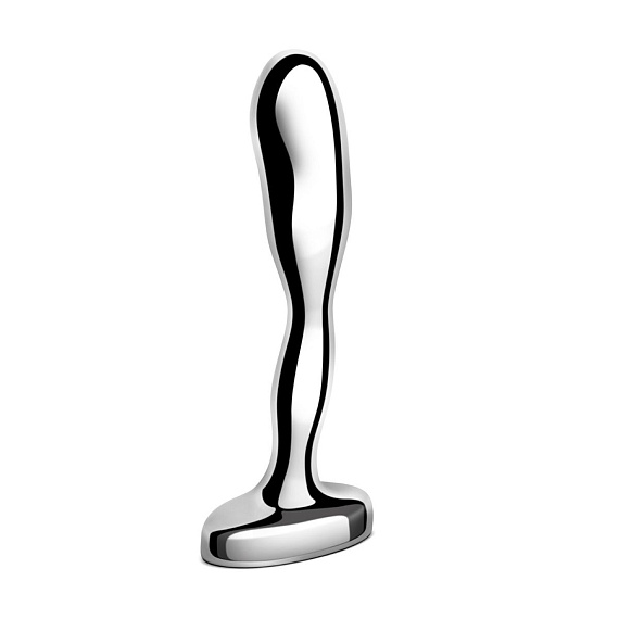 Стальной стимулятор простаты Stainless Steel Prostate Plug - 11,5 см.