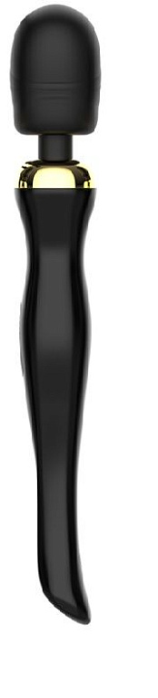 Черный вибратор Oscar - 32,2 см. - силикон