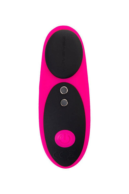 Розово-черный вибростимулятор в трусики Lovense Ferri - силикон