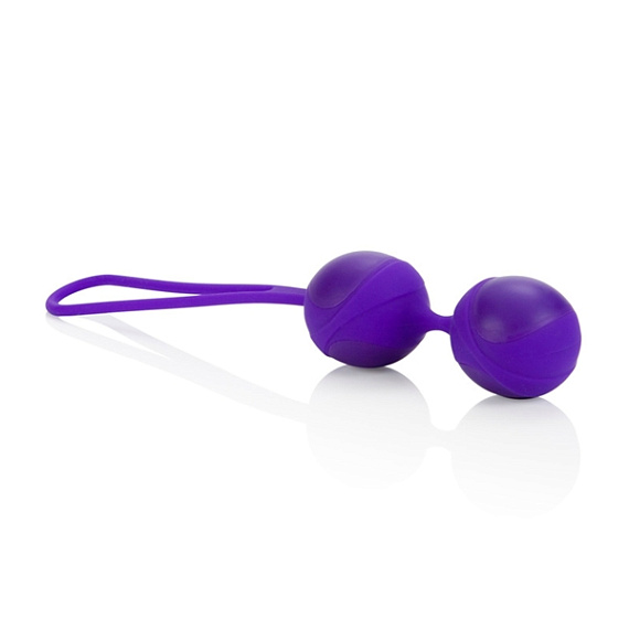Фиолетовые вагинальные шарики BODY SOUL ENTICE - силикон