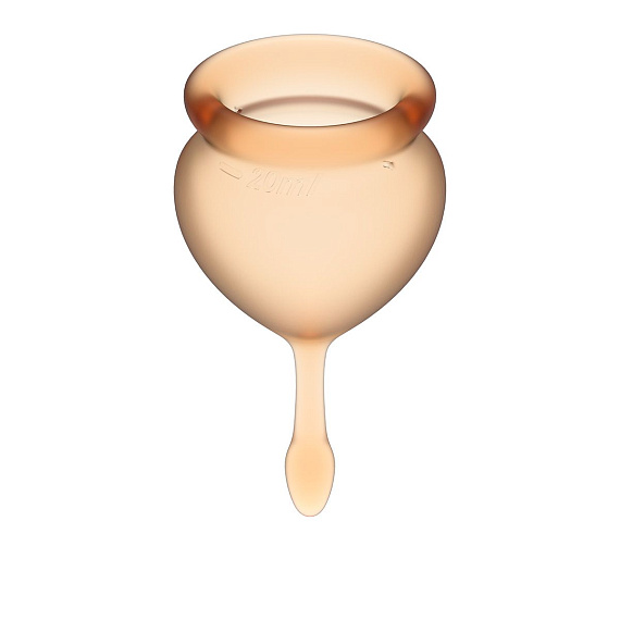 Набор оранжевых менструальных чаш Feel good Menstrual Cup от Intimcat