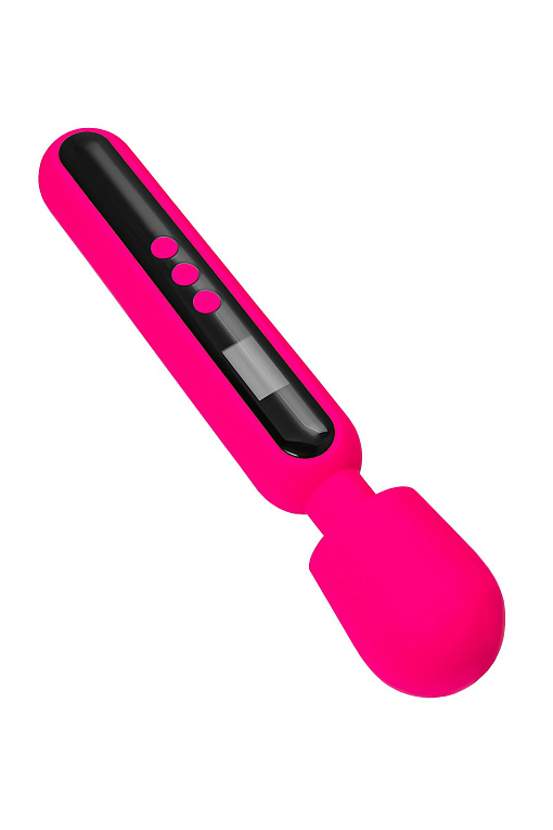 Ярко-розовый wand-вибратор Mashr - 23,5 см. от Intimcat