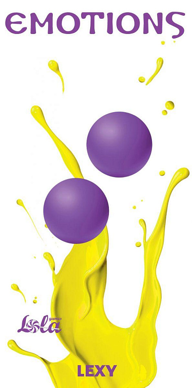 Фиолетовые вагинальные шарики без сцепки Emotions Lexy Medium - силикон