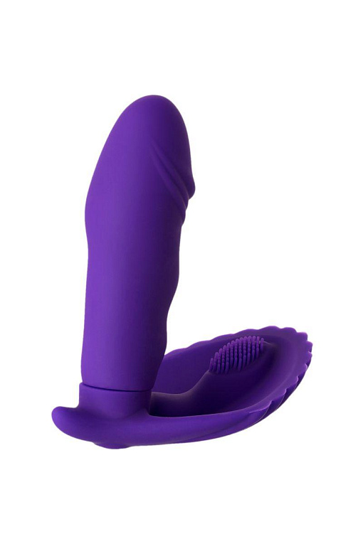 Фиолетовый вибратор для ношения в трусиках - фото 5
