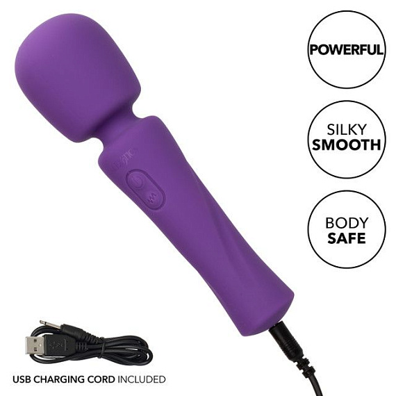 Фиолетовый ванд Stella Liquid Silicone Massager - 17,25 см. - фото 6