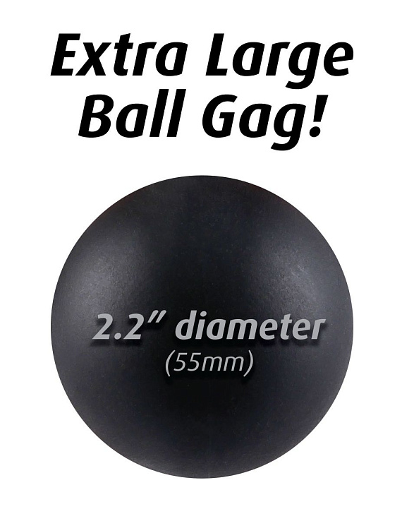 Большой кляп-шарик Extreme Ball Gag - фото 6