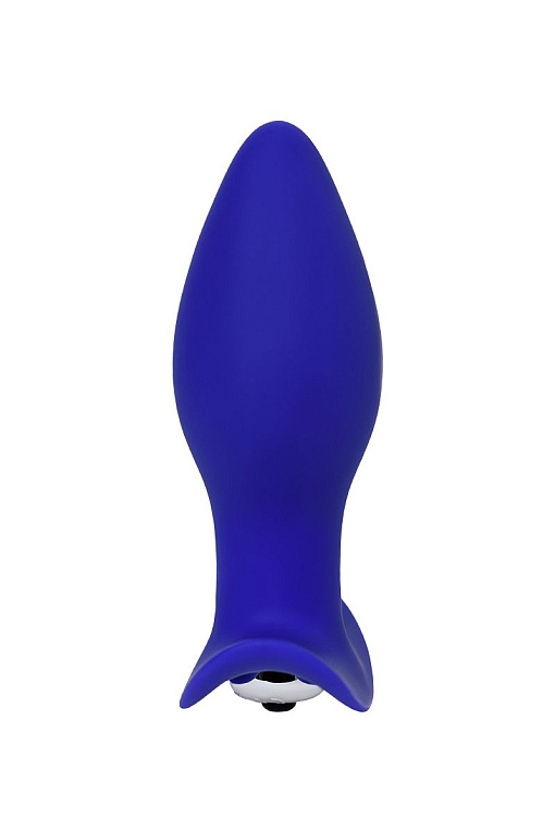 Синяя анальная вибровтулка Fancy - 10,7 см. ToyFa
