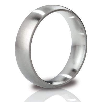 Матовое стальное эрекционное кольцо Earl - 5,1 см.