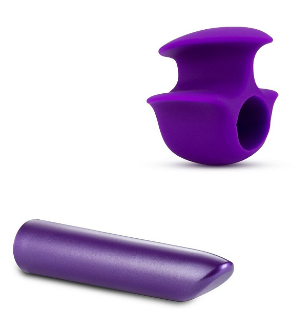Фиолетовый вибромассажер B6 - 10,16 см. от Intimcat