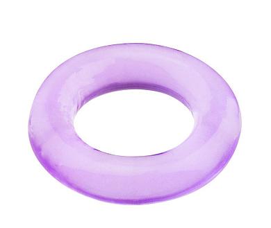 Фиолетовое эрекционное кольцо BASICX TPR COCKRING PURPLE 1INCH