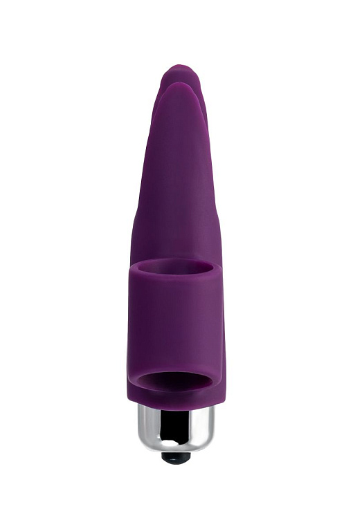 Фиолетовая вибронасадка на палец JOS Tessy - 9,5 см. JOS