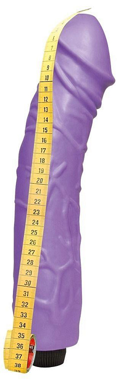 Фиолетовый вибратор-гигант Giant Lover - 33 см. - Термопластичная резина (TPR)