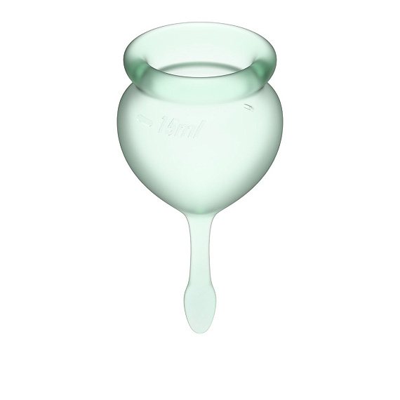 Набор зеленых менструальных чаш Feel good Menstrual Cup - силикон