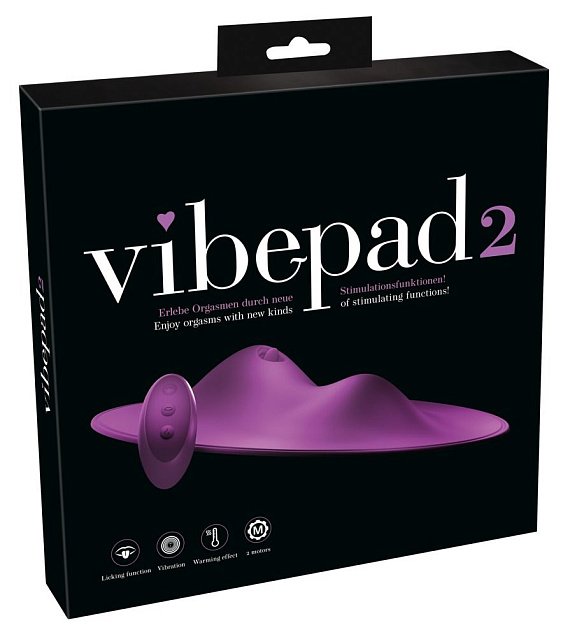 Фиолетовая подушка-вибромассажер Vibepad 2 - фото 8