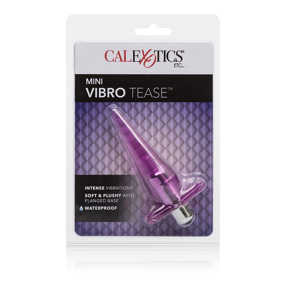 Розовая анальная пробка Mini Vibro Tease - 12,7 см. - фото 7