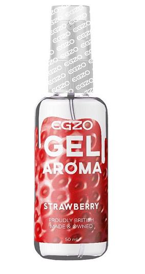 Интимный лубрикант Egzo Aroma с ароматом клубники - 50 мл.