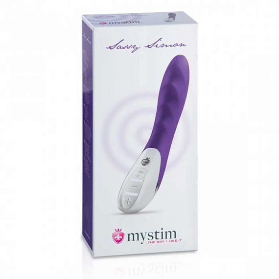Фиолетовый вибратор Mystim Sassy Simon - 27 см. - фото 5