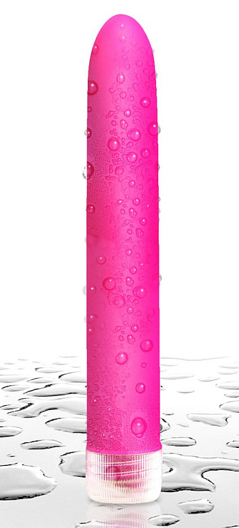 Неоново-розовый вибратор Neon Luv Touch Vibe - 17 см. от Intimcat