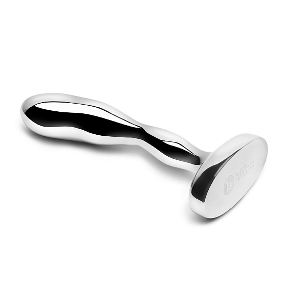 Стальной стимулятор простаты Stainless Steel Prostate Plug - 11,5 см. - фото 6