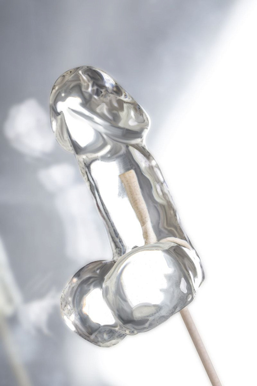 Прозрачный леденец в форме фаллоса со вкусом пина колады - фото 6
