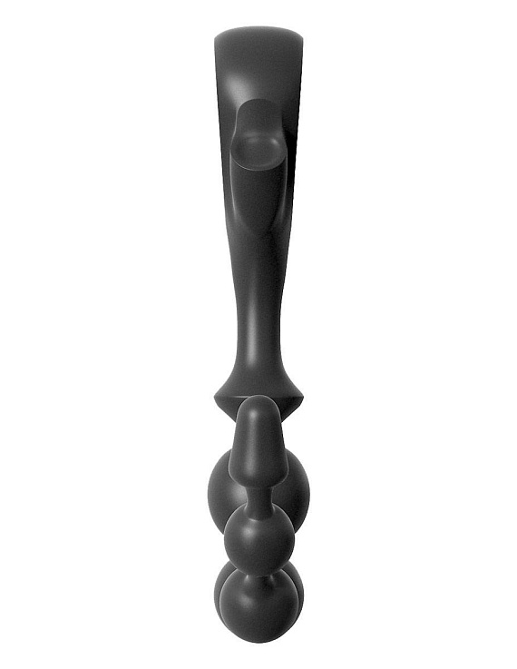 Черная анальная цепочка EZ-Grip Beads - 29,2 см. от Intimcat