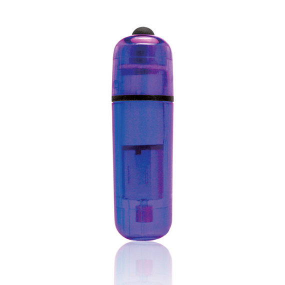 Фиолетовая водонепроницаемая вибропулька - пластик
