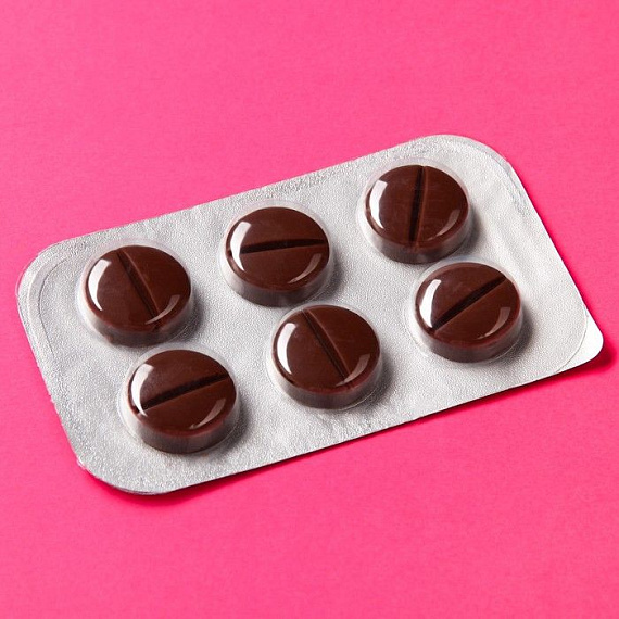 Шоколадные таблетки в коробке  Грудьрастин  - 24 гр. от Intimcat