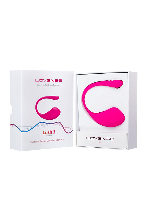 Розовое виброяйцо Lovense Lush 3 - фото 10
