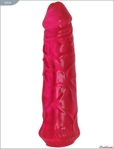 Гелевый розовый фаллоимитатор без мошонки - 17 см.