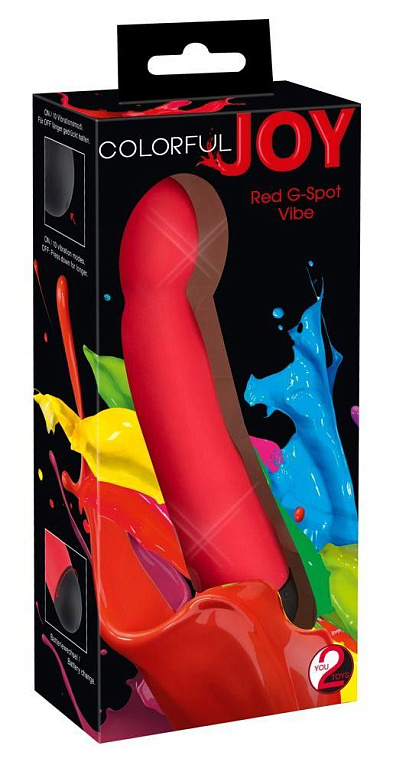 Красный G-стимулятор Red G-Spot Vibe - 17 см. от Intimcat