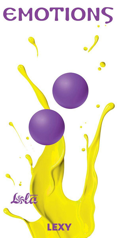 Фиолетовые вагинальные шарики без сцепки Emotions Lexy Small - силикон