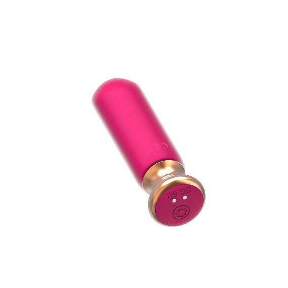 Розовый перезаряжаемый мини-вибратор - 12 см. - фото 6