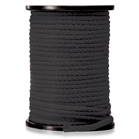 Черная веревка для связывания Bondage Rope - 60,9 м. - полиэстер