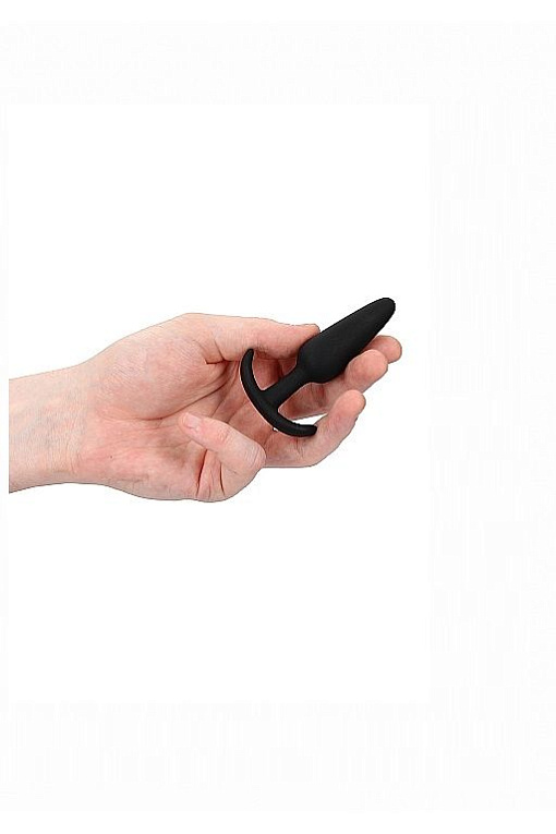 Черная анальная пробка для ношения Slim Butt Plug - 8,3 см. от Intimcat
