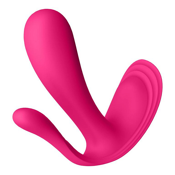 Розовый анально-вагинальный вибромассажер Top Secret+ Satisfyer