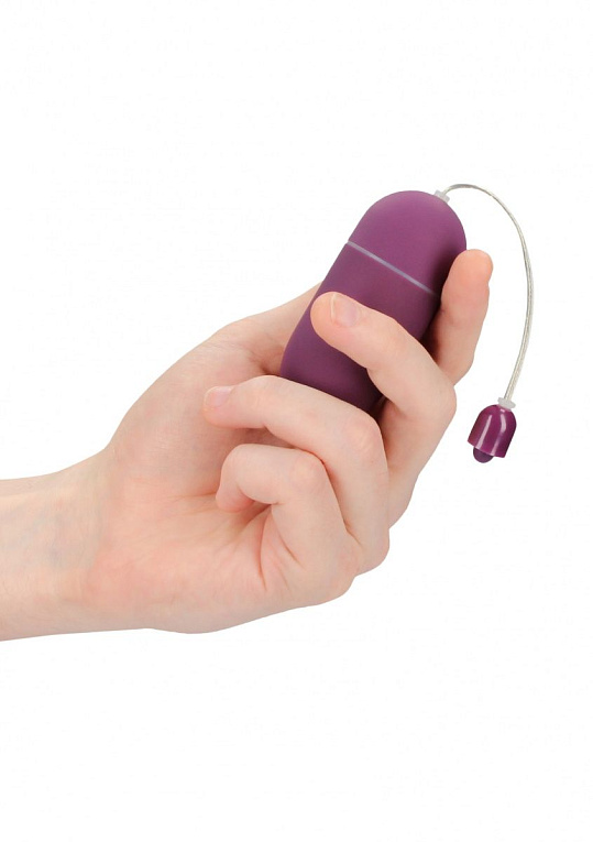 Фиолетовое гладкое виброяйцо Vibrating Egg - 8 см. Shots Media BV