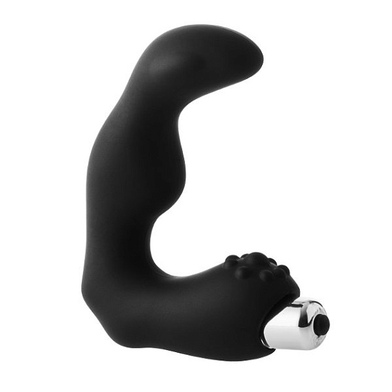 Черный вибромассажер простаты FantASStic Vibrating Prostate Massager - 11,3 см. от Intimcat
