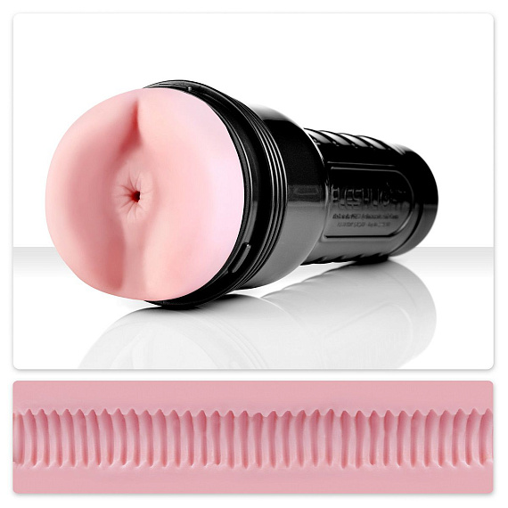Мастурбатор-анус Fleshlight - Pink Butt Super Ribbed - Super Skin