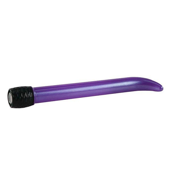 Фиолетовый вибростимулятор точки G - 16 см. - анодированный пластик (ABS)