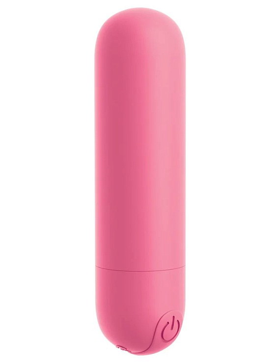 Розовая вибропуля #Play Rechargeable Bullet - анодированный пластик, силикон