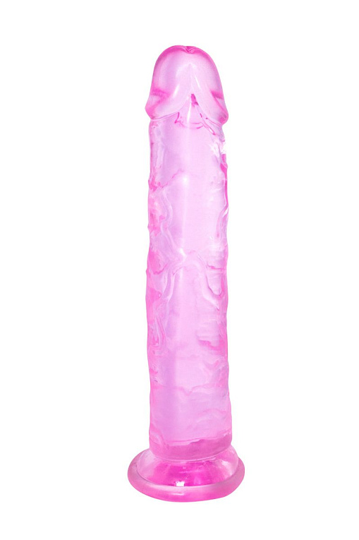 Розовый фаллоимитатор Distortion - 18 см. - термопластичная резина (TPR)